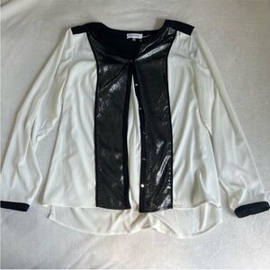 Calvin Klein | Black and White Blouse